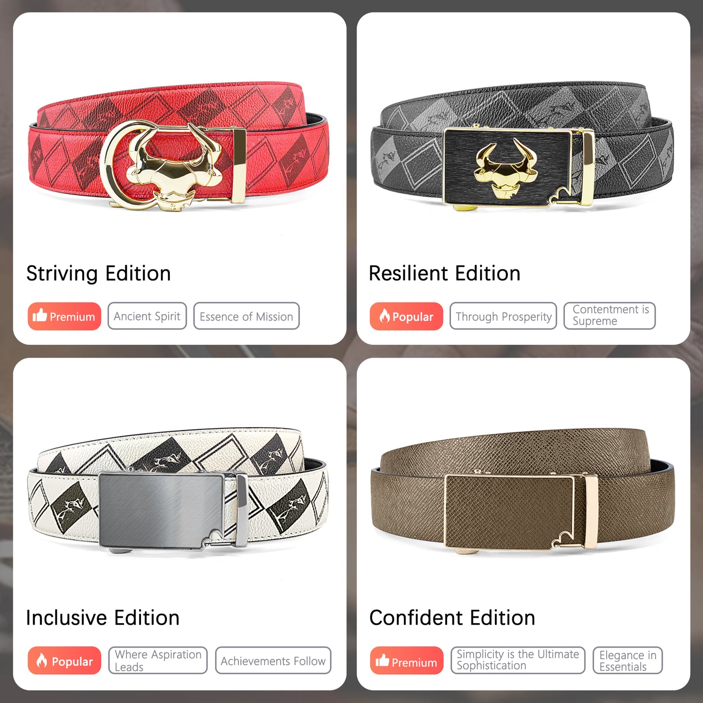 "Luxury at Your Waist: Creative Men's Fashion Belts by COIPDFTY Shine"