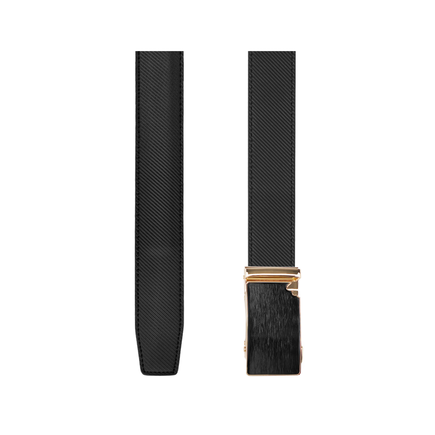 Men's Genuine Leather Ratchet Belt with Adjustable Sliding Buckle by MrBullock