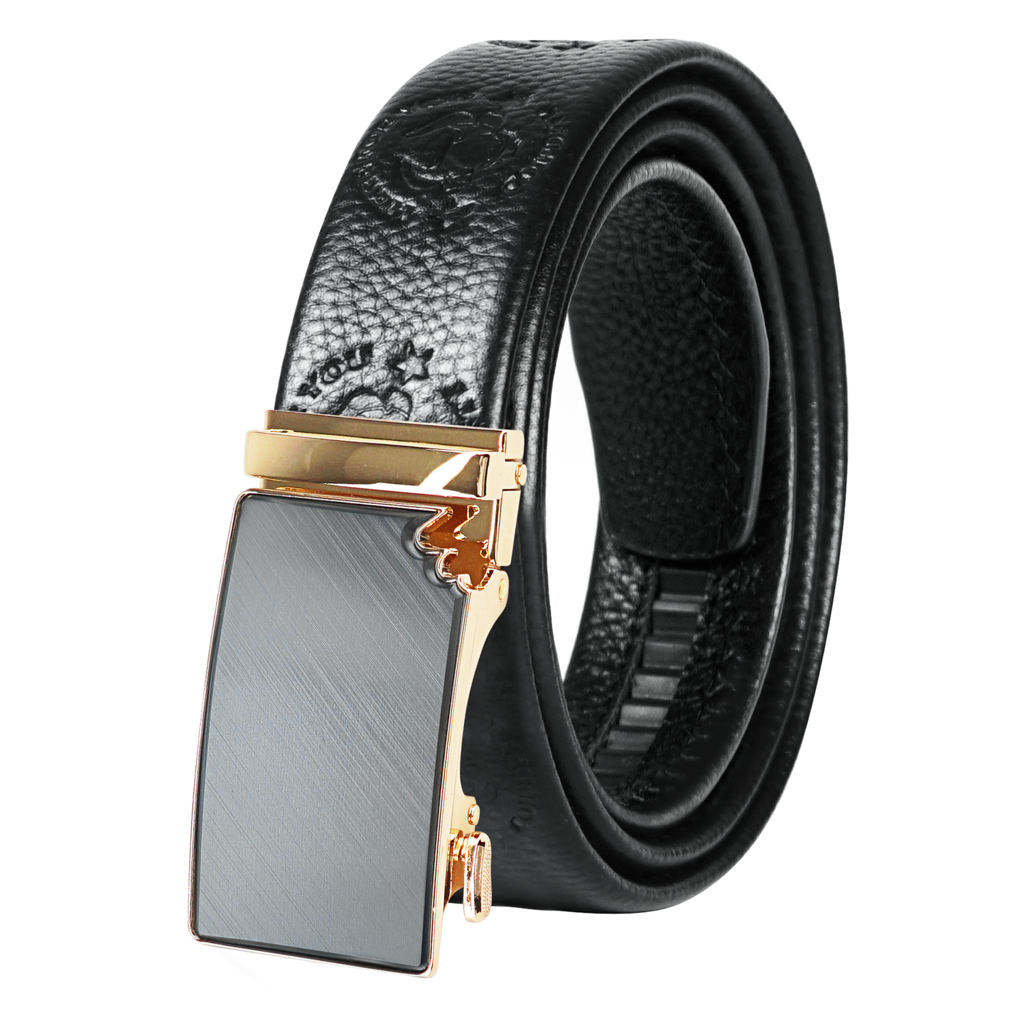 Gold Tone Flat Men's Belt