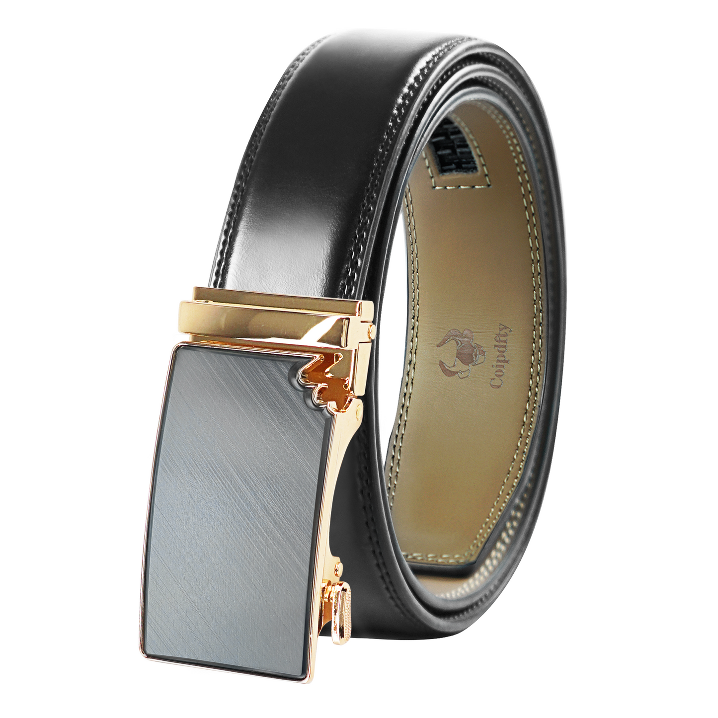 Gold Tone Flat Men's Belt