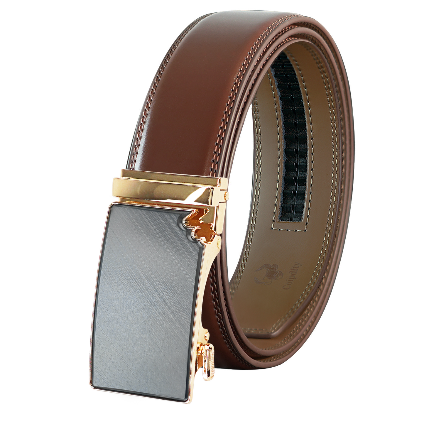 Gold Tone Flat Men's Belt