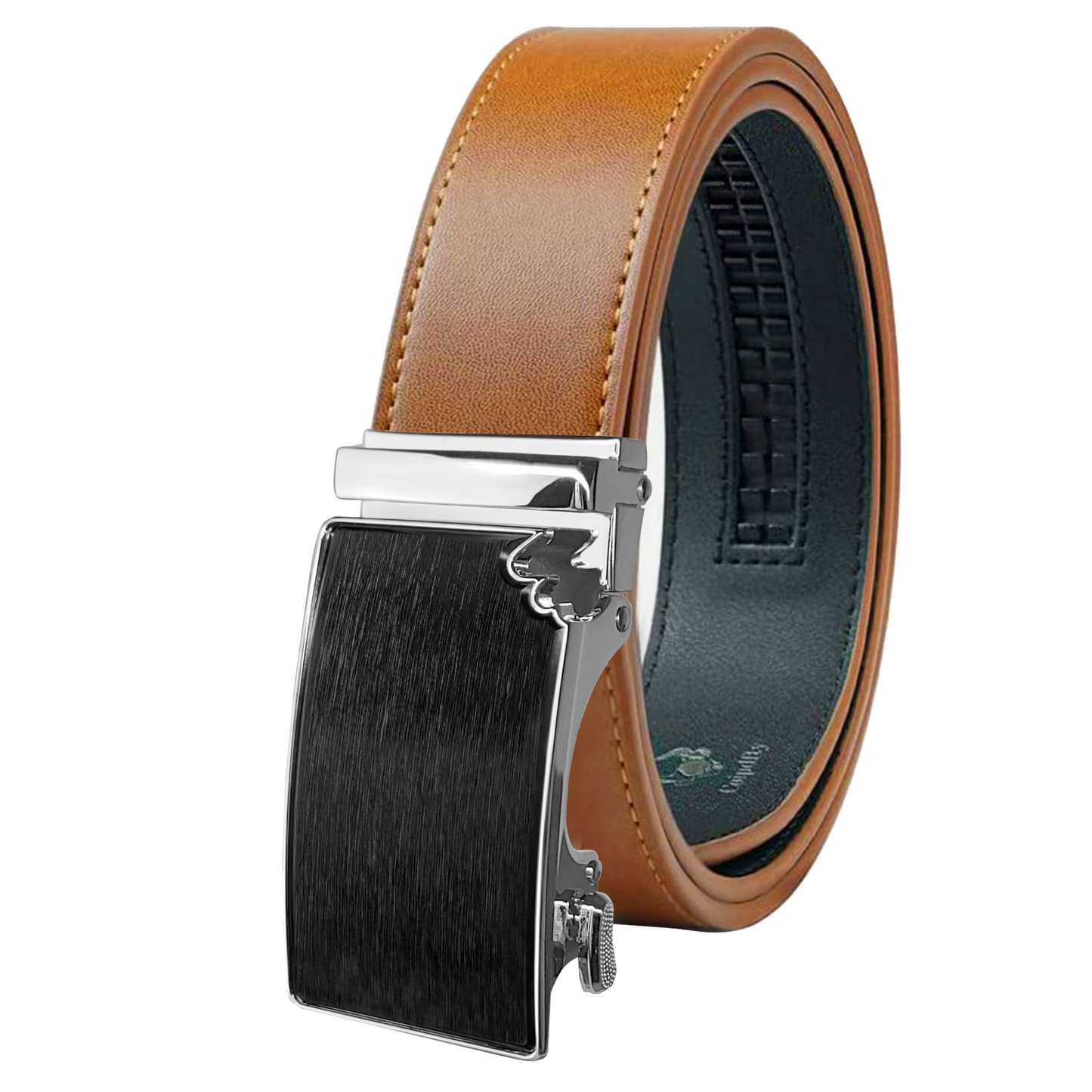 Inclusive Ratchet Belt for Men - 1 3/8" Casual Jeans Leather Belt