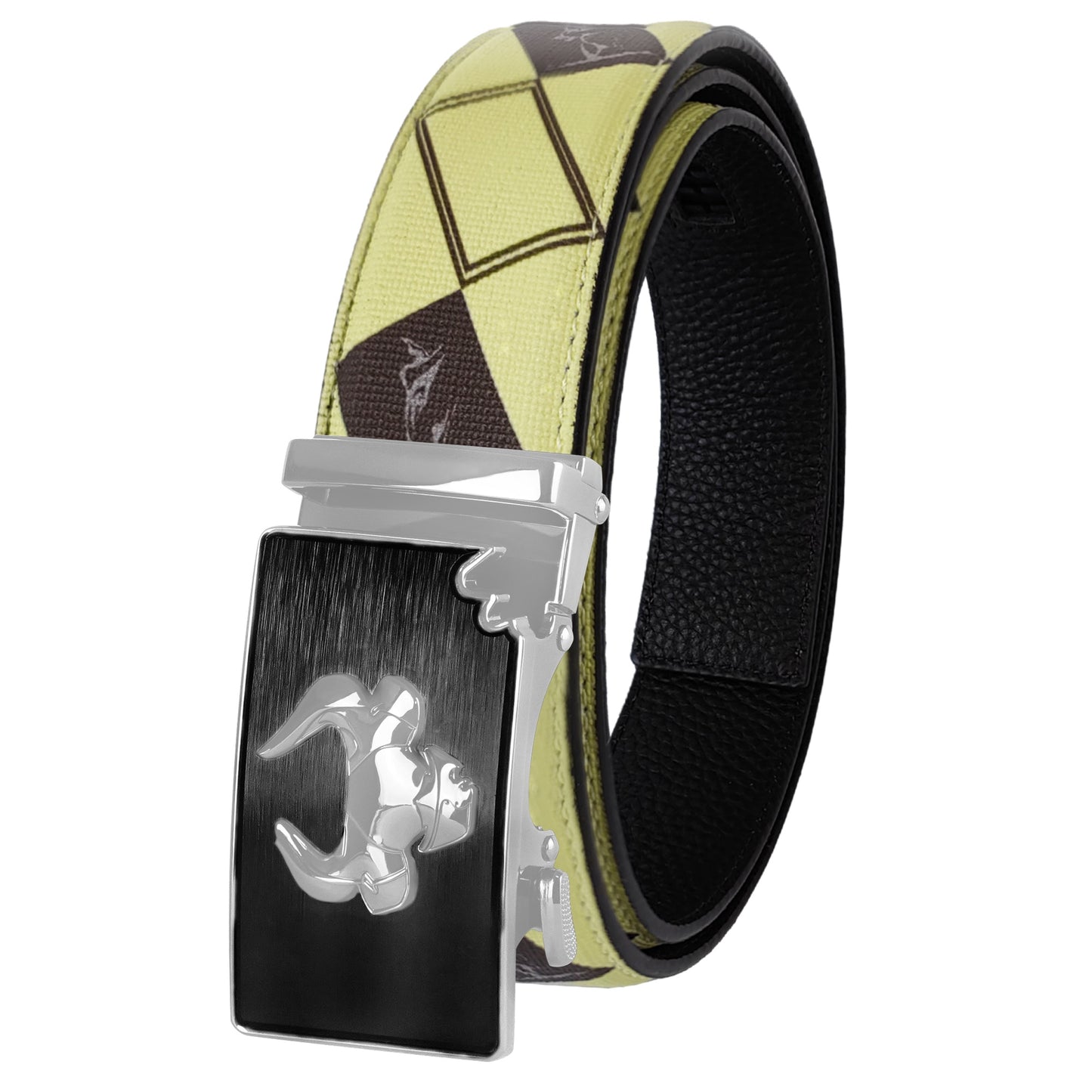 Luxury Brilliance: Men's High-End Embossed Texture Belt