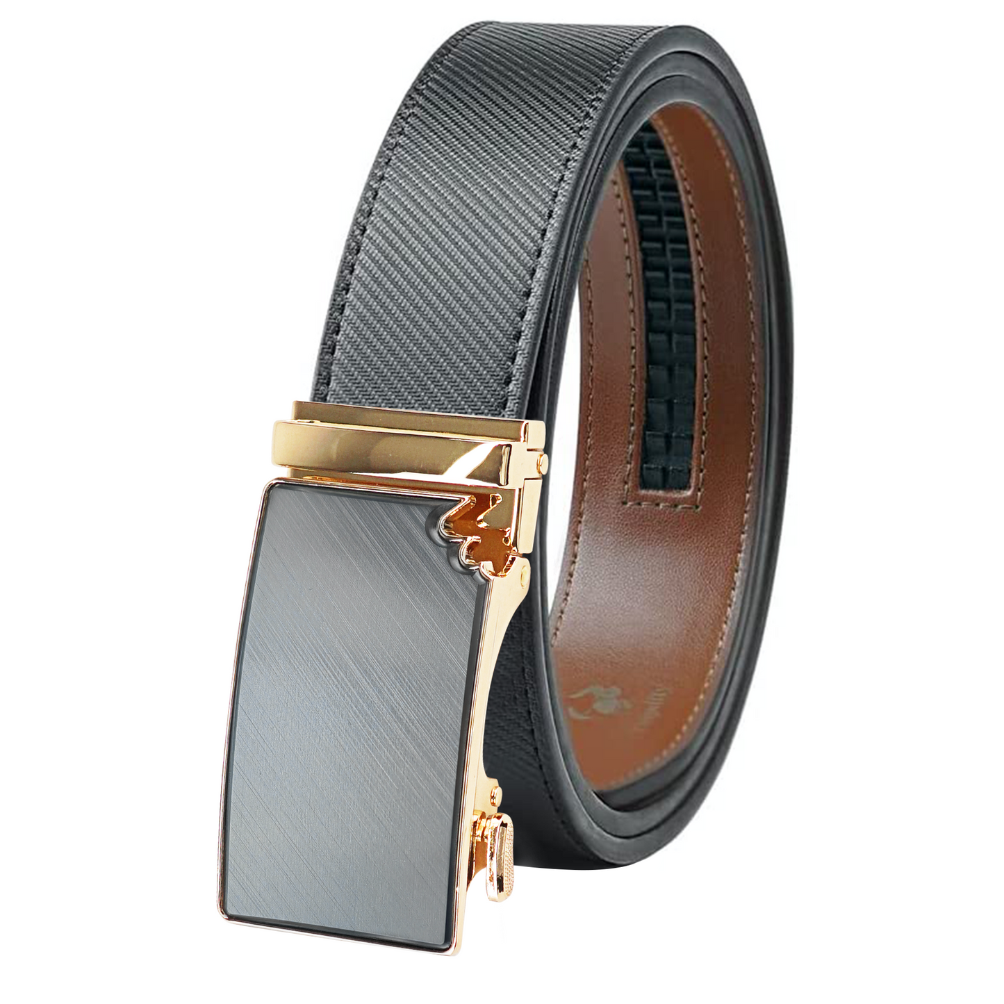 Gold Tone Flat Men's Belt