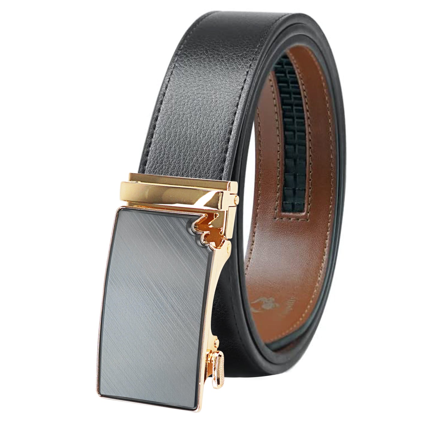 Gold Tone Flat Men's Belt