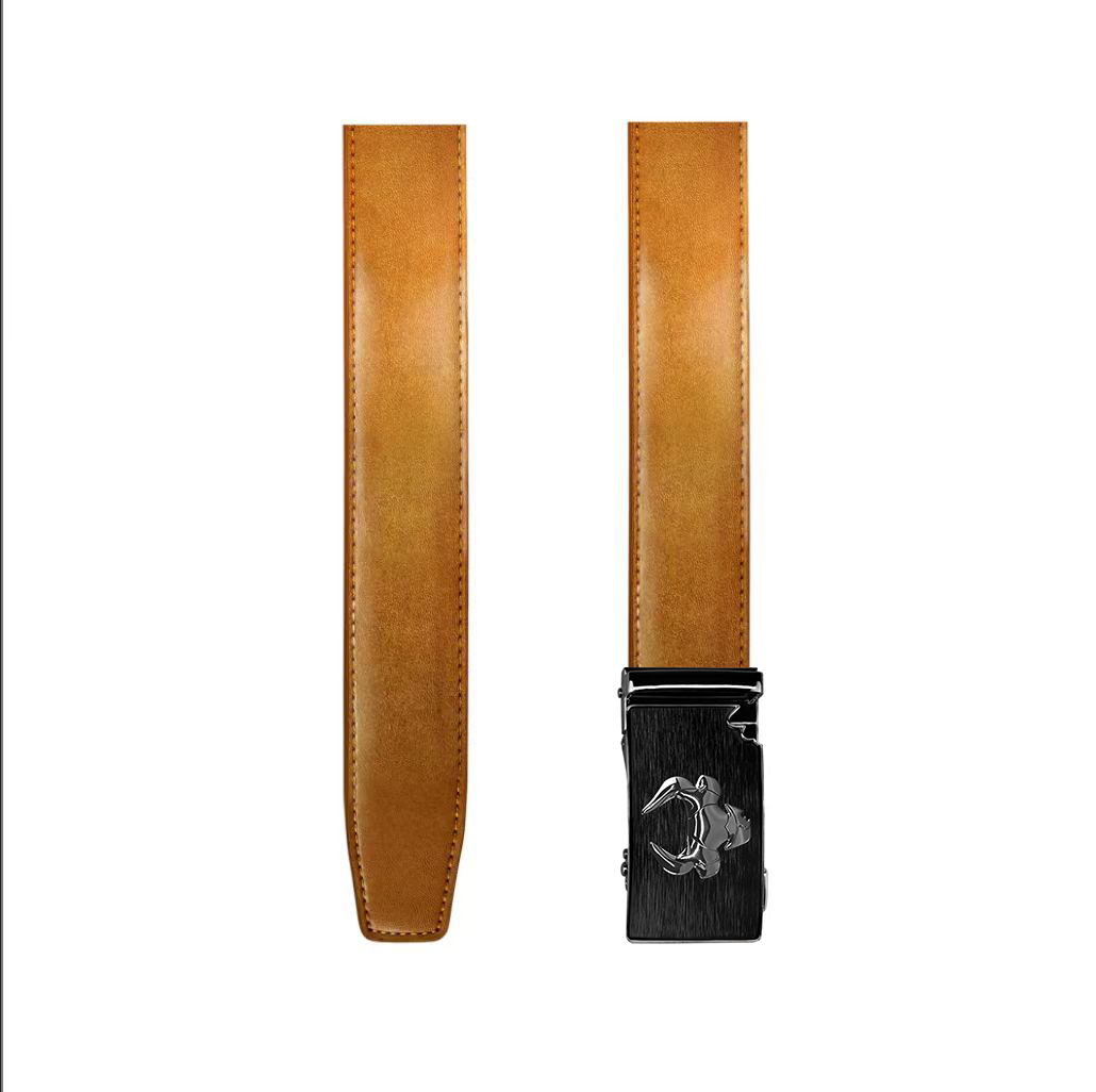 Cowboy Style Leather Belt for Men, Italian Real Solid Leather, Casual Jeans Belt".