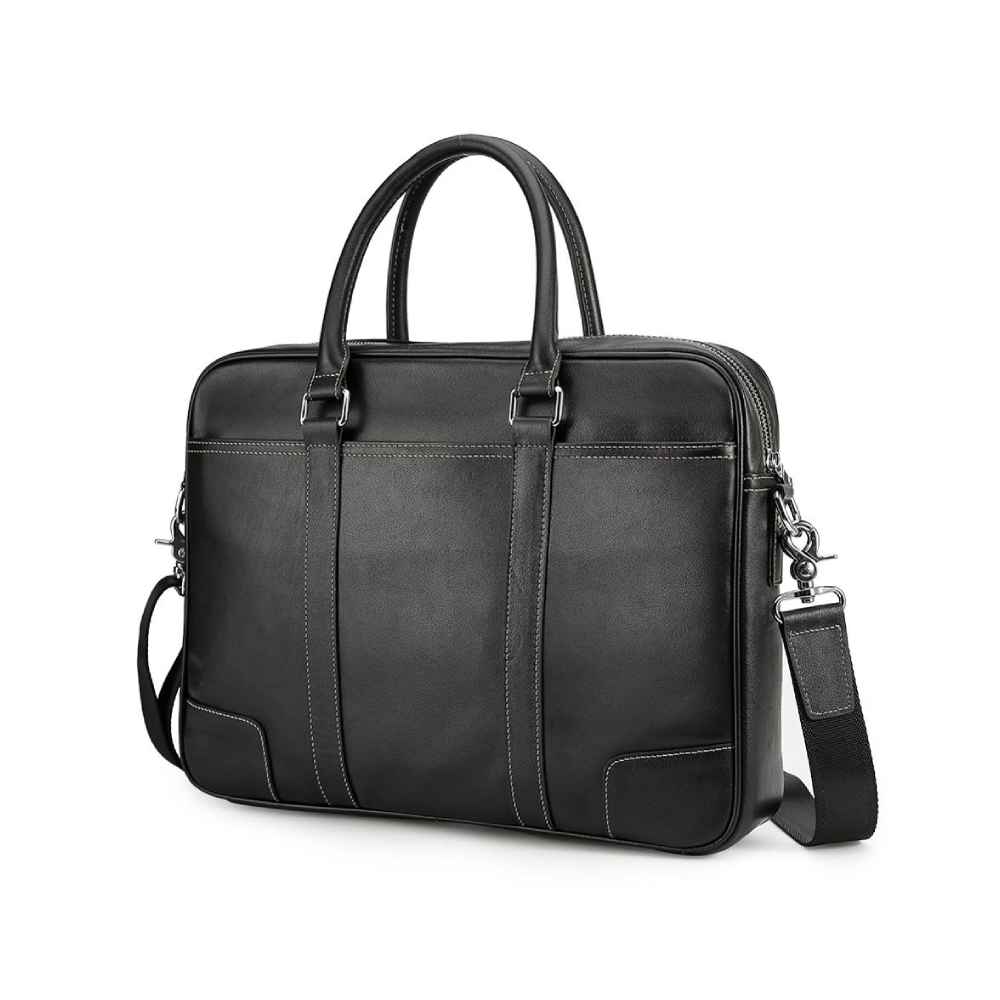 Coipdfty Men Genuine Leather Briefcase Bag Real Leather Laptop Briefcase For Man