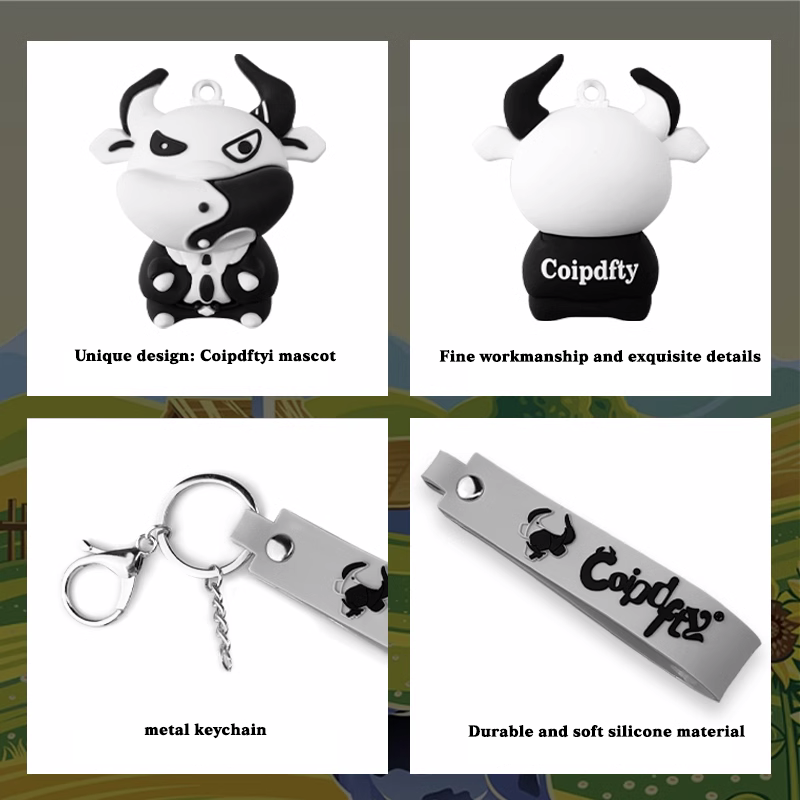 Charming Zodiac Mascot Keychain – Unique Cartoon Design for Couples, a Perfect Gift!