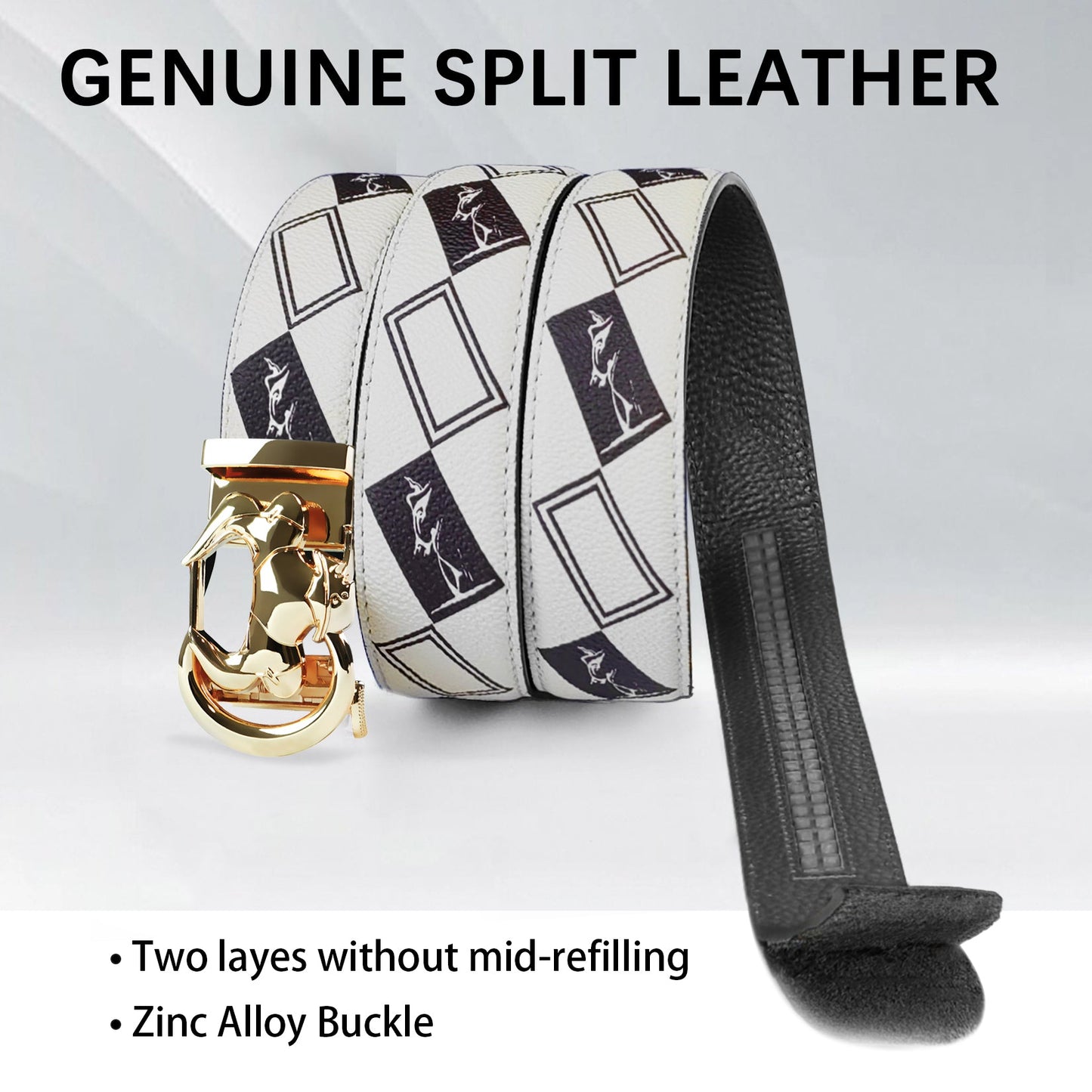 "Luxury at Your Waist: Creative Men's Fashion Belts by COIPDFTY Shine"