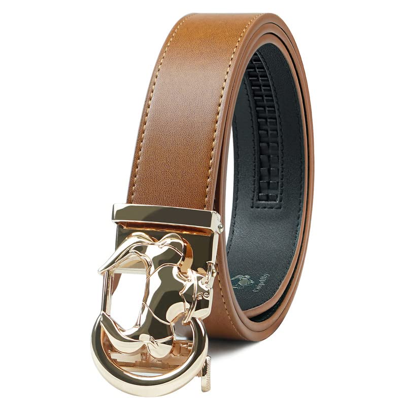 Cowboy Style Leather Belt for Men, Italian Real Solid Leather, Casual Jeans Belt