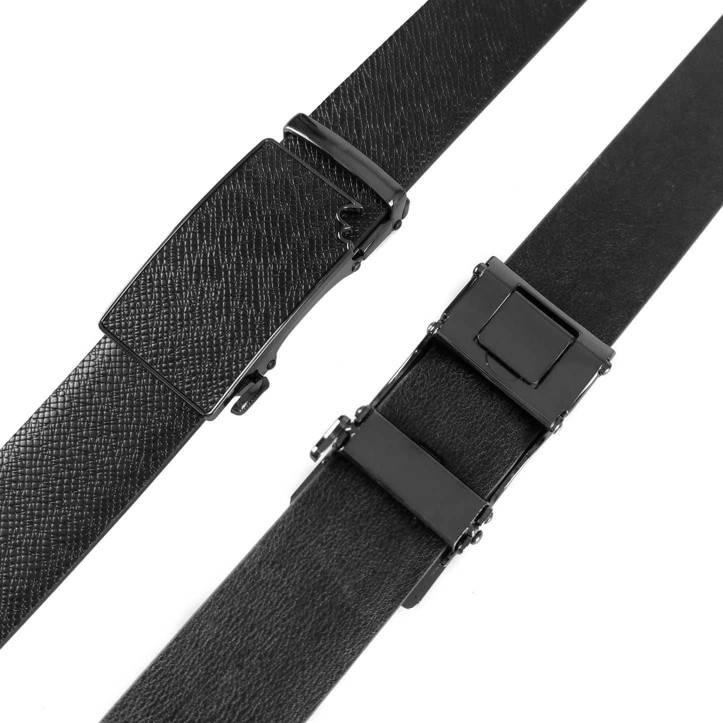 New product:Black Leather Silver Missing Corner Design - Unleashing Style with Elegance