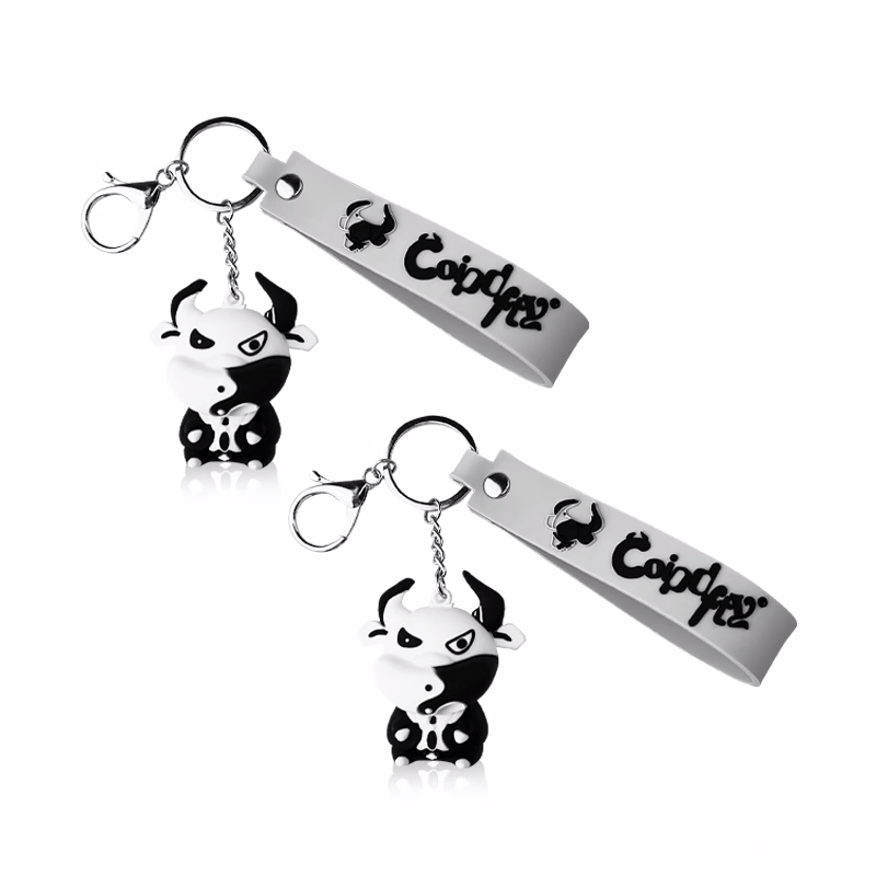 Charming Zodiac Mascot Keychain – Unique Cartoon Design for Couples, a Perfect Gift!