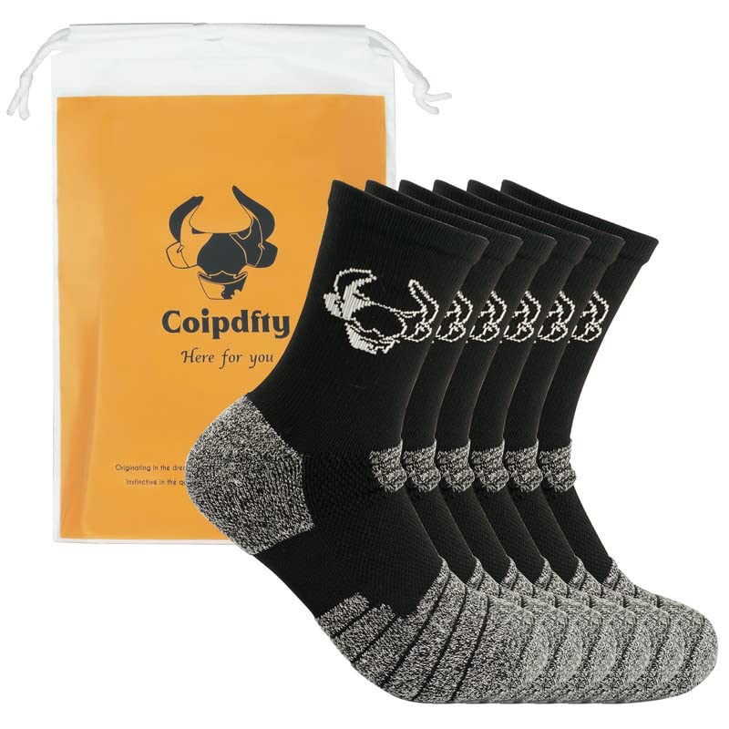 Coipdfty Grey Ankle Socks,6 Pairs Men No Show Socks,Men Low Cut Golf Socks For Breathable And Comfortable