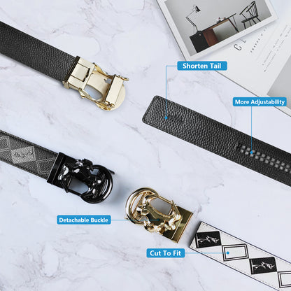 "Elevate Your Style: Innovative COIPDFTY Shine Men's Belt Collection"