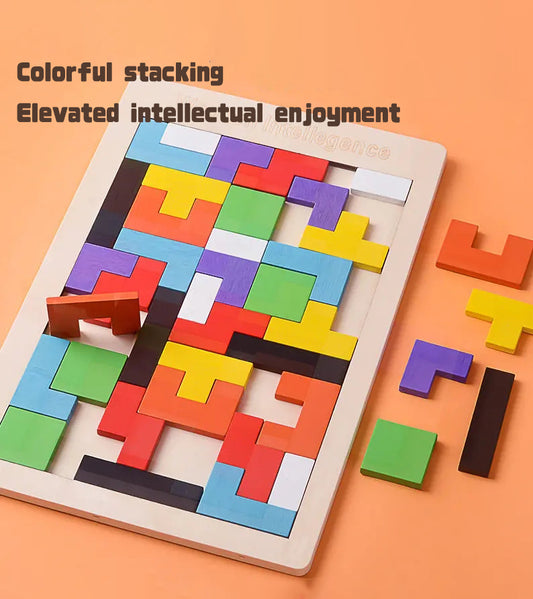 Colorful Block Puzzle for Kids - Building Logical Thinking and Observation Skills