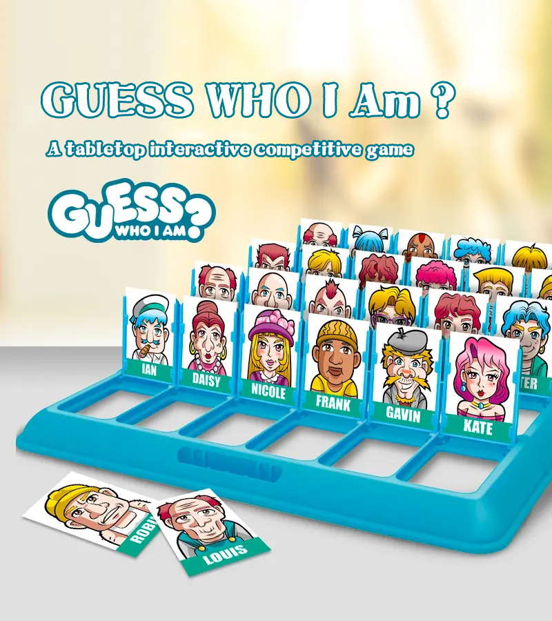 Guess Who I Am - Interactive Logic Card Game for Two Players