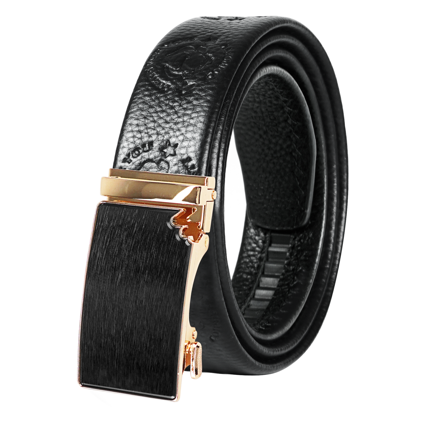 Inclusive series Ratchet Belt for Men - Mens Belt Leather 1 3/8" for Casual Jeans