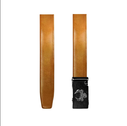 Cowboy Style Leather Belt for Men, Italian Real Solid Leather, Casual Jeans Belt".