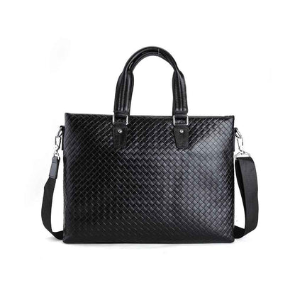 Coipdfty Leather Handbag Business Office Briefcase Genuine Leather Laptop Bag For Men