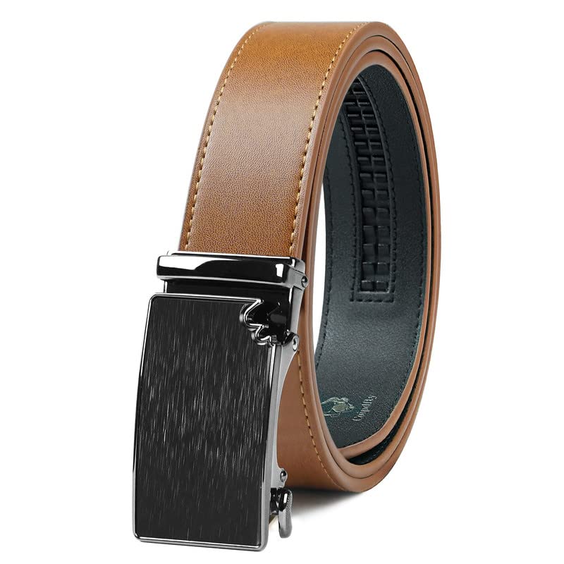 Inclusive Ratchet Belt for Men - 1 3/8" Casual Jeans Leather Belt