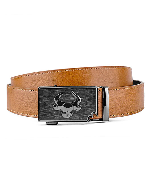 Cowboy Style Leather Belt for Men, Italian Real Solid Leather, Casual Jeans Belt".