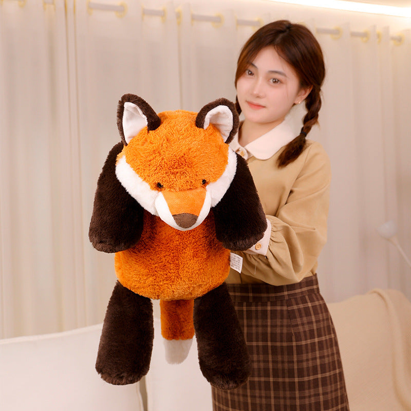 Forest Animal Red Fox Plush Toy - Adorable Fox Stuffed Animal for Children's Holiday Gifts