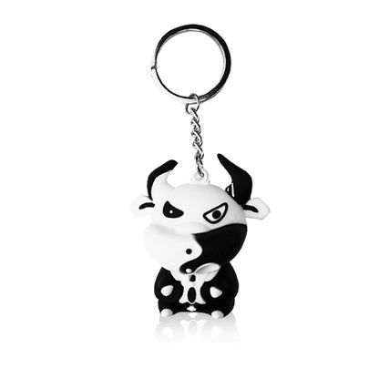 Charming Zodiac Mascot Keychain – Unique Cartoon Design for Couples, a Perfect Gift!