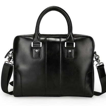 Genuine Leather Laptop Handbag Slim Real Leather Business Laptop Bag Leather For Men