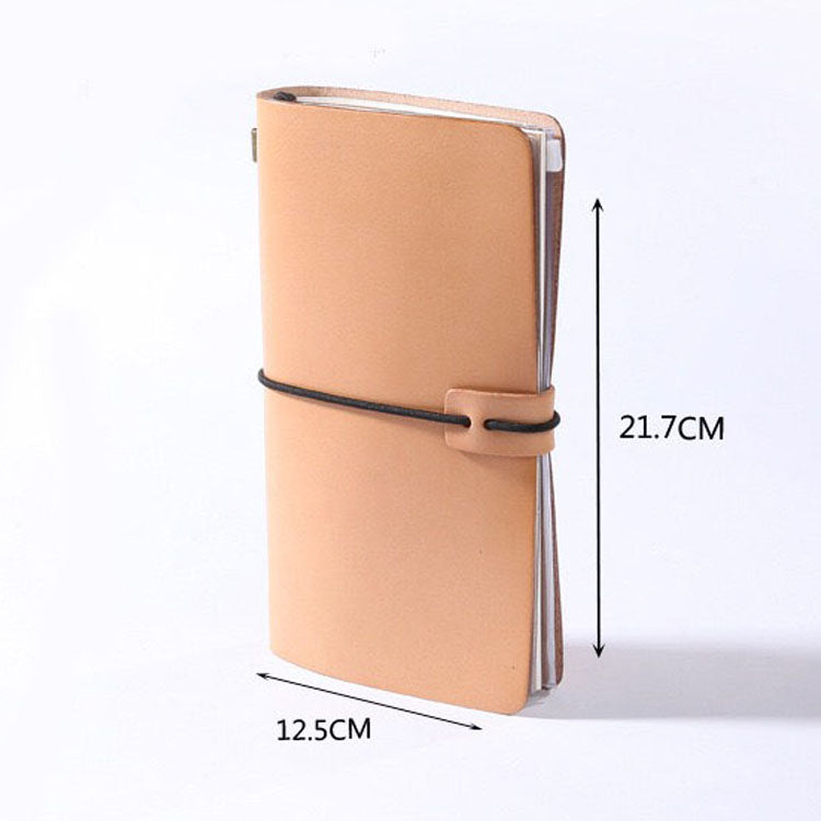 Luxury Genuine Leather Notebook Cover Travellers Vegetable Leather Diary Journal Notebook Cover WIth Card Slot