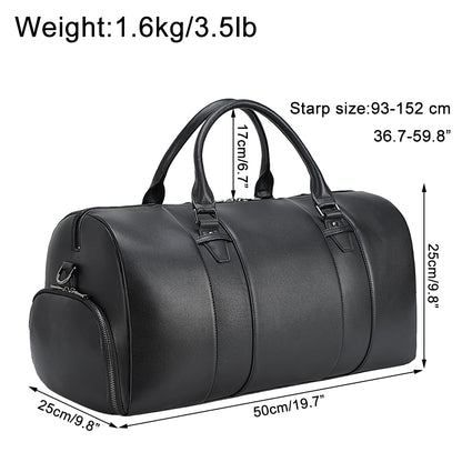 Luxury Genuine Leather Mens Crocodile Embossed Weekend Travel Bag Leather Luggage bag