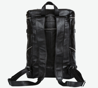 [ On Sale ] Large capacity men's crazy horse leather 15.6-inch backpack laptop backpack for travel