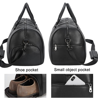 Luxury Genuine Leather Mens Crocodile Embossed Weekend Travel Bag Leather Luggage bag