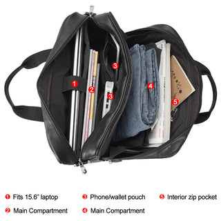 [ On Sale ] Coipdfty High Quality Black Mens Business Tote Bag Leather Briefcase Lawyer Leather Briefcases for Men