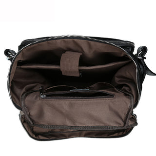 [ On Sale ] Large capacity men's crazy horse leather 15.6-inch backpack laptop backpack for travel