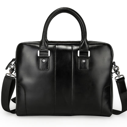 Genuine Leather Laptop Handbag Slim Real Leather Business Laptop Bag Leather For Men