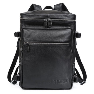 [ On Sale ] Large capacity men's crazy horse leather 15.6-inch backpack laptop backpack for travel