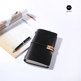 [ On Sale ] Luxury Genuine Leather Notebook Cover Travellers Vegetable Leather Diary Journal Notebook Cover WIth Card Slot